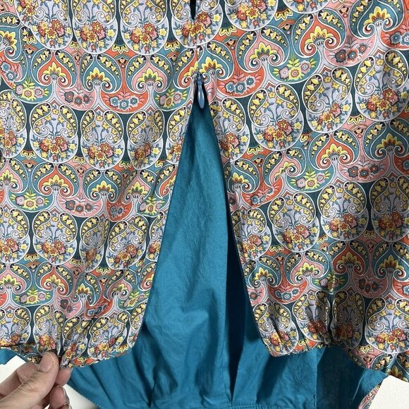 J. Crew Side Cutout Organic Cotton Dress in Liberty Giorgia Duke‎ Fabric Size 6 - Picture 16 of 16